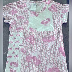 *NOT SOLD* VINTAGE DIOR PINK MONOGRAM WOMEN'S TOP